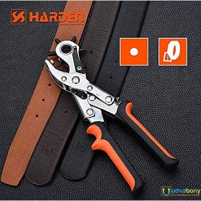 Picture of Revolving Punch Pliers 250mm Hole Punch Pliers Tool For Duty Strap Leather Paper Bags Watch Revolving DIY Crafts Belt Jeans Buttons Rotary Hole Punching Pliers Tools Sets