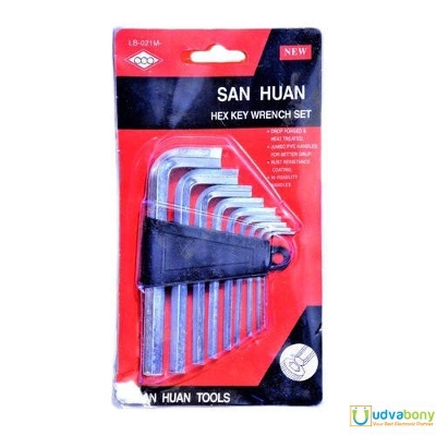 Picture of Hex Key Wrench Set 1.5mm-10mm Tools Set – 9pcs/Set