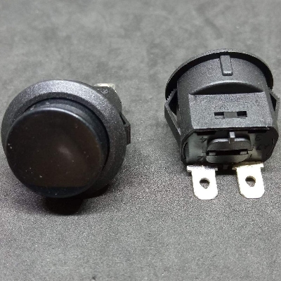 Picture of 2Pcs- SPST ON OFF 2 Pin Round Plastic Momentary Push Button Switch 16A 250VAC