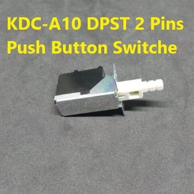Picture of 2Pcs KDC-A10 DPST 2 Pins Push Button Switch 8A/128A AC 250V For TV