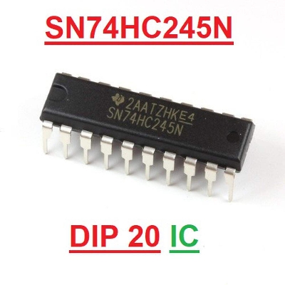 Picture of 74245 SN74HC245N 74HC245 74LS245 DIP 20 Pin IC Electrical Circuitry & Parts