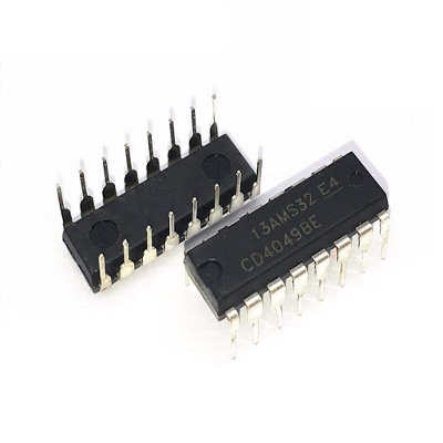 Picture of 2Pcs- MEDIUM Class CD4049BE CD4049 CD-4049 4049 DIP-16 Pin Dual In Package CMOS Lo-gic Based Hex Inve-rter Buf-fer IC Breadboard Friendly IC Electrical Circuitry & Parts