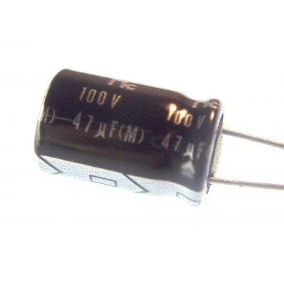 Picture of Radial 47uF Electrolytic Capacitor 100V-5Pcs