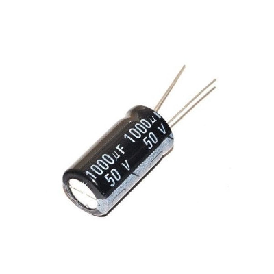 Picture of 5Pcs- RADIAL 1000uF 50V Electrolytic Capacitors 1000uF 50V Radial Polarized Aluminum Electrolytic Capacitor THT Electrolytic Radial Capacitors Electronics Circuitry & Parts
