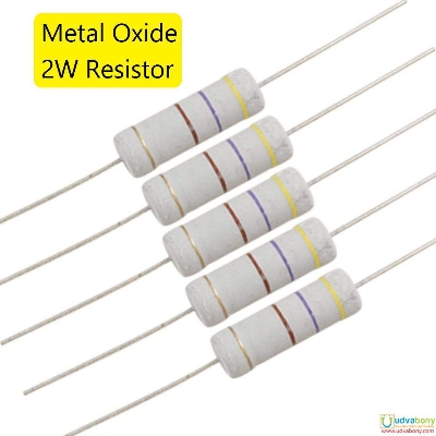Picture of 10Pcs- Resistor 4.7K Ohm 2W 5% Metal Oxide Resistor High Quality