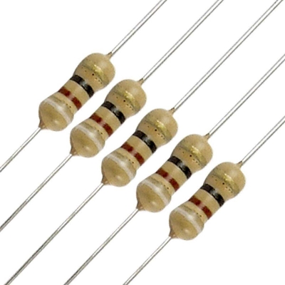Picture of 50Pcs- Resistor 20 Ohm 1/4W 5% Carbon Film Resistor 0.25w 2 Pin Leads