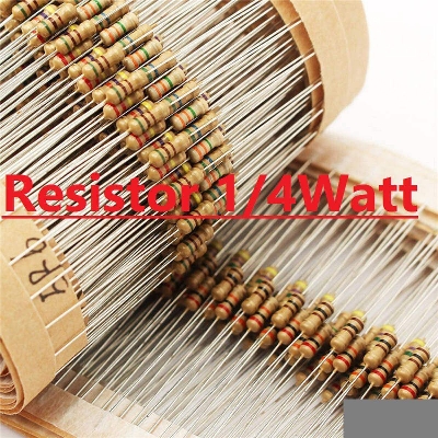 Picture of 50Pcs- Resistor 20K Ohm 1/4W 5% Carbon Film Resistor 0.25w 2 Pin Leads