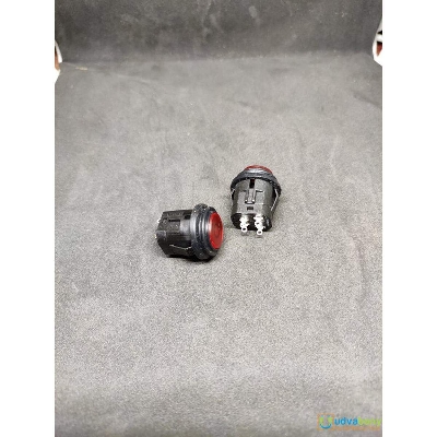 Picture of SPST ON OFF 4 Pin Waterproof Round Plastic Momentary Push Button Switch 3A 250VAC