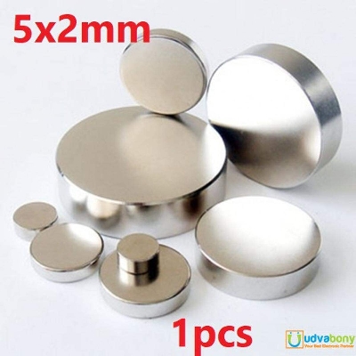 Picture of 5x2mm Disc Neodymium Magnet 5x2mm Industrial Super Strong Rare Earth Neodymium Disc Magnets Super Strength Permanent NdFeB N35 Magnet For Garage Kitchen Science Craft Projects