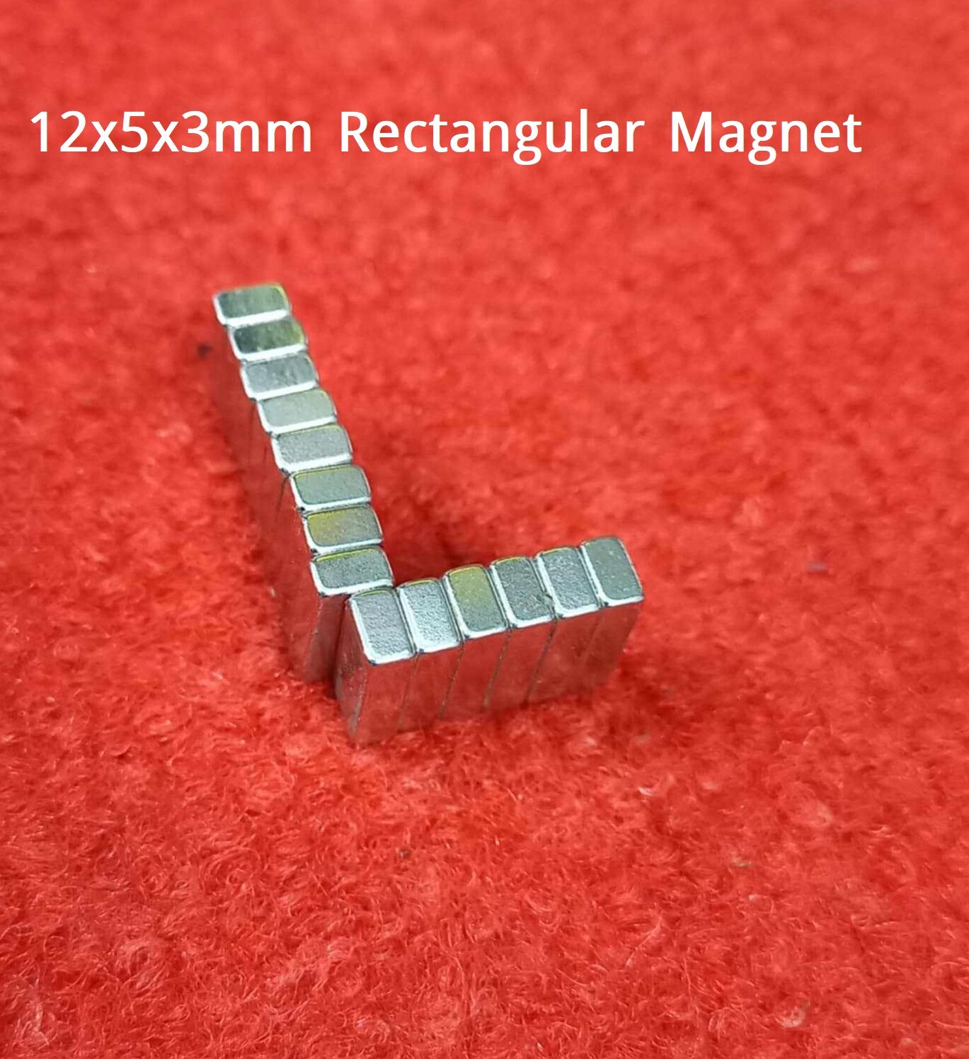 Picture of 12x5x3mm Rectangular Neodymium Magnet 12x5x3mm Strong Neodymium Magnets Super Strength Permanent Magnet For Garage Craft Art 12mm Long Magnet