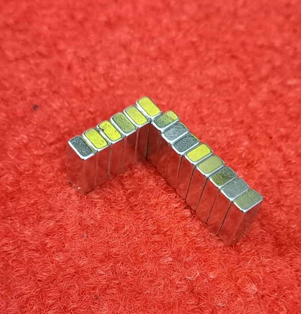 Picture of 12x5x3mm Rectangular Neodymium Magnet 12x5x3mm Strong Neodymium Magnets Super Strength Permanent Magnet For Garage Craft Art 12mm Long Magnet