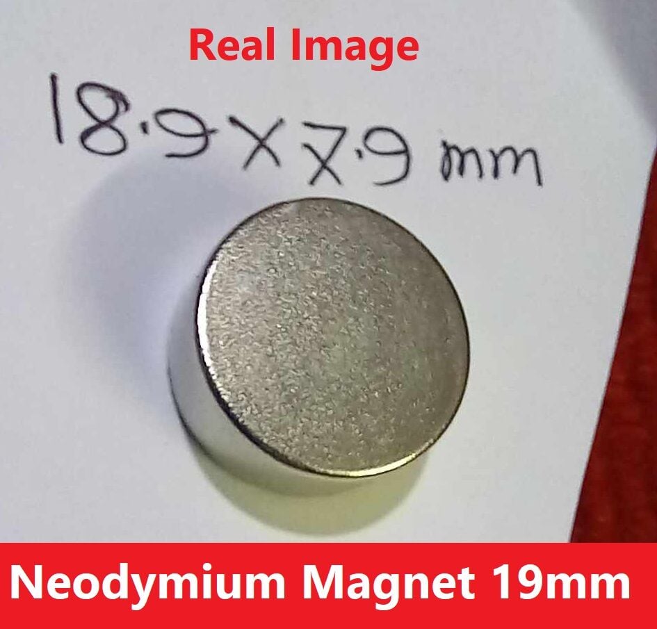 Picture of 19x8mm Super Strong 19mm Disc Type Round Neodymium Magnet 19x8mm Magnet Neodymium 19mm Magnet Super Strength Magnet For Garage Craft Art