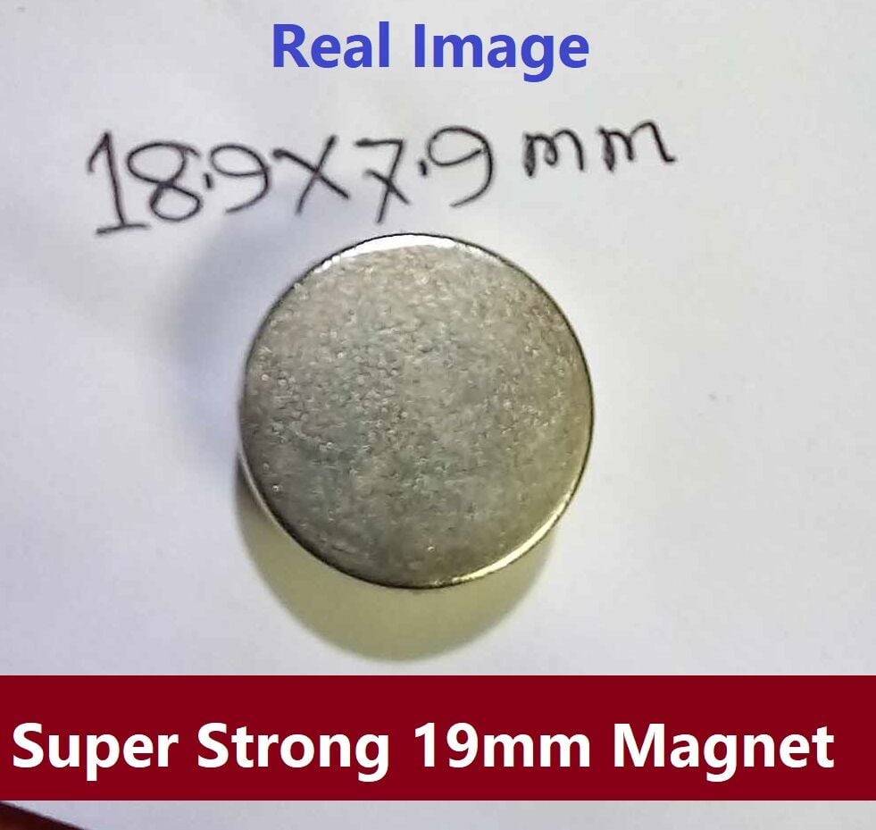 Picture of 19x8mm Super Strong 19mm Disc Type Round Neodymium Magnet 19x8mm Magnet Neodymium 19mm Magnet Super Strength Magnet For Garage Craft Art