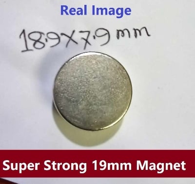 Picture of 19x8mm Super Strong 19mm Disc Type Round Neodymium Magnet 19x8mm Magnet Neodymium 19mm Magnet Super Strength Magnet For Garage Craft Art
