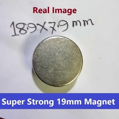 Picture of 19x8mm Super Strong 19mm Disc Type Round Neodymium Magnet 19x8mm Magnet Neodymium 19mm Magnet Super Strength Magnet For Garage Craft Art