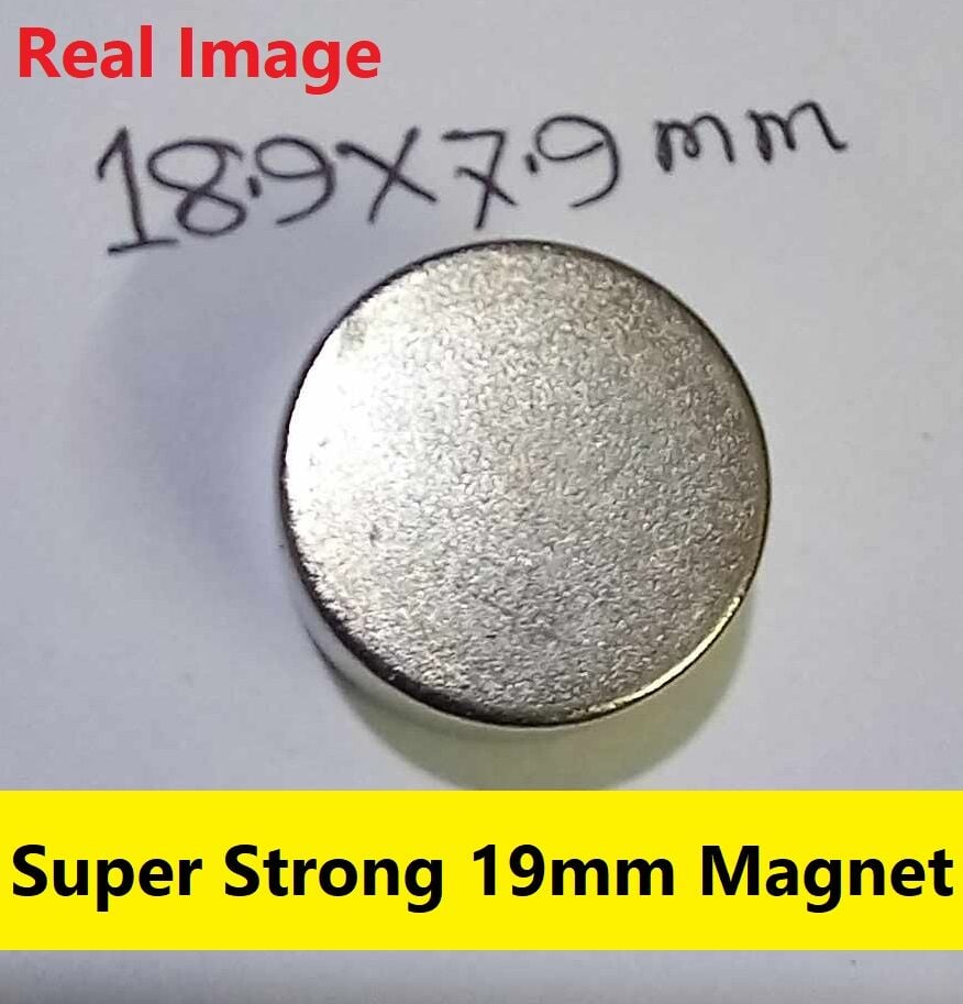 Picture of 19x8mm Super Strong 19mm Disc Type Round Neodymium Magnet 19x8mm Magnet Neodymium 19mm Magnet Super Strength Magnet For Garage Craft Art