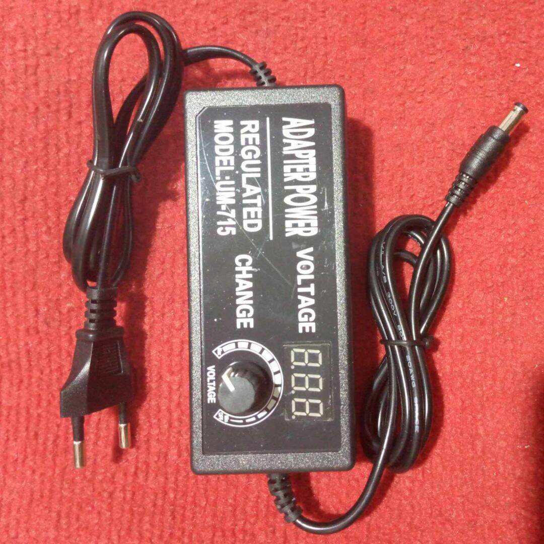 Picture of 3V-24V 5Amp Universal AC 220V To DC 3V-24V 5A Adjustable Voltage Regulated Power Adapters With 7 Segment Display Screen For