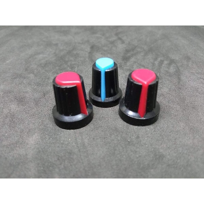 Picture of Shaft Hole Plastic Potentiometer Amplifier Knob 6mm Sound Cap Volume Control-5Pcs