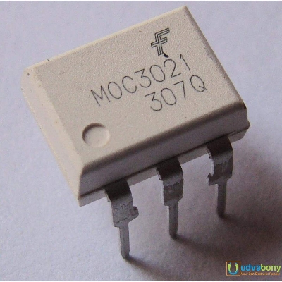 Picture of MOC3021 MOC-3021 3021 Optocoupler Random Phase TRIAC Driven Optoisolator IC DIP 6 Pin Optocoupler For Electrical Circuitry & Parts
