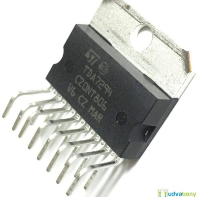 Picture of A Class TDA 7294 TDA7294 TDA7294S TDA7294SA IC 6V 12V 50V 10A 100W Dual Bridge Audio Amplifier Transistor TDA7294 2 Channel Stereo Audio Zip15 Audio Amplifiers Circuit Chip Package