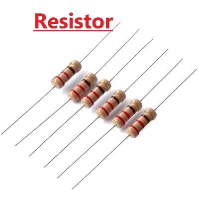 Picture of 50Pcs- 2M Ohm Resistor 5% 2M Ohm Carbon Film 2M Ohm Resistors 1/4W Resistance 0.25 Watt 5% Tolerance Fixed Resistors 2 Pin Leads