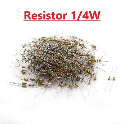 Picture of 100Pcs- 1 Ohm Resistor 5% 1 Ohm Carbon Film 1 Ohm Resistors 1/4W Resistance 0.25 Watt 5% Tolerance Fixed Resistors 2 Pin Leads