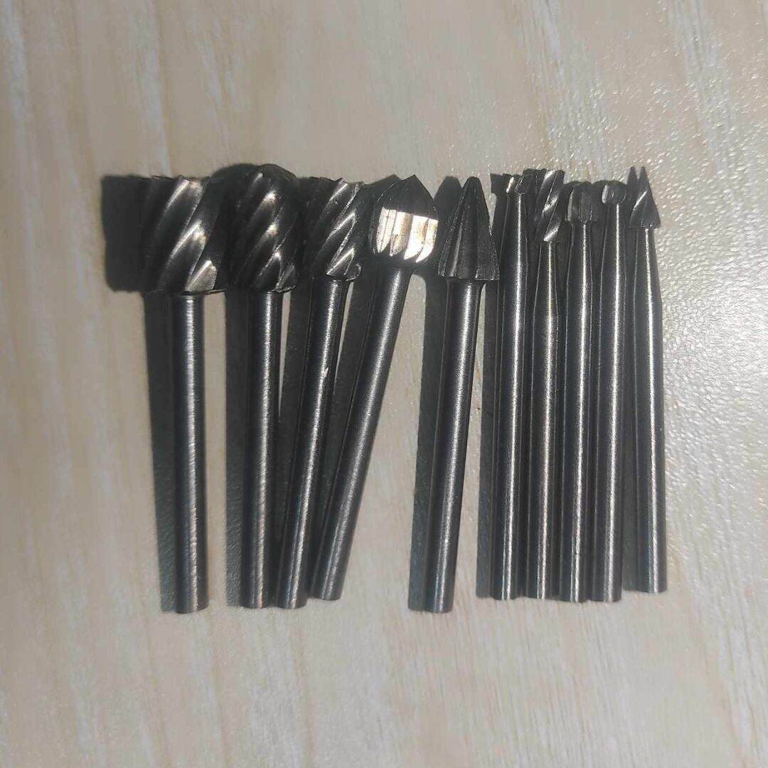 Picture of 10Pcs Set Drills Bits Electric Grinding Accessories 10Pcs 3mm Shank HSS Bits Rotary Bu-rr For Drill Woodworking Tool Set CNC Engraving Drills & Drivers