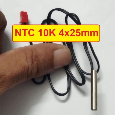 Picture of 10K NTC Thermistor Temperature Sensor Waterproof Probe  With Connector Cables