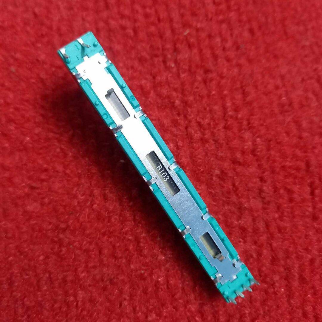 Picture of Slide Volume 103 10K Slider Volume Type B10K Straight Slide Fader Potentiometer Body Length 75mm Handle Length 15mm Variable Resistor For Radio Channel Volume Control