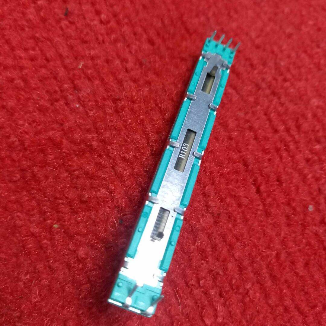 Picture of Slide Volume 103 10K Slider Volume Type B10K Straight Slide Fader Potentiometer Body Length 75mm Handle Length 15mm Variable Resistor For Radio Channel Volume Control