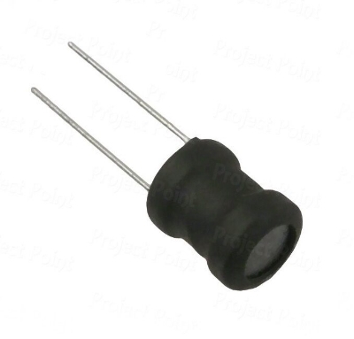 Picture of 5Pcs- 120uH Rad-ial In-ductor Through Hole Lead - Black