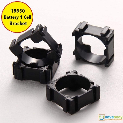 Picture of 4Pcs- 18650 Lithium 1 Cell Battery Case Buckle Battery Pack Holder One Bracket
