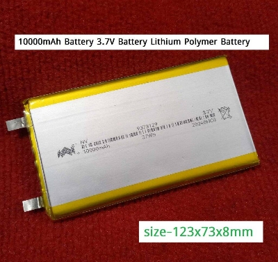 Picture of 3.7V  HEAVY DUTY 10000mAh Battery 3.7V Battery Lithium Polymer Battery 10000mAh Rechargeable Battery 3.7V Rechargeable Battery Size 123x73x8mm 10000mAh Lipo Battery For Power Bank
