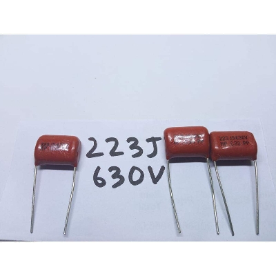 Picture of 5Pcs- METALLIZED 223j 630V Metallized 223j 630V Polypropylene Capacitor Mylar 22nF Polyester Film Capacitors Electronics Circuitry & Parts