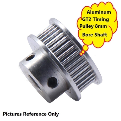 Picture of 8mm 36 Teeth Aluminum GT2 Timing Pulley 8mm Bore Shaft 36 Teeth Medium Size For CNC and 3D Printer Parts Puli Also Use For General Purpose