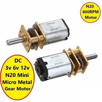 Picture of N20 800RPM GEAR MOTOR 800RPM PM DC 3V 6V 12V N20 Mini Micro Metal Gear Motor High Torque Gear DC Motor 800RPM For Electronics Tools Sets Mini Drill
