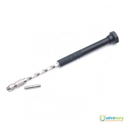 Picture of Hand PCB Drill MANUAL HAND Drill Machine PCB Tools Sets Hand Held PCB Drill Machine Drilling Range 0-2mm Total Length 7.5 Inch Tools Sets