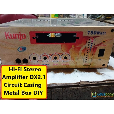 Picture of Hi-Fi Stereo Amplifier DX2.1 Circuit Casing Metal Box DIY