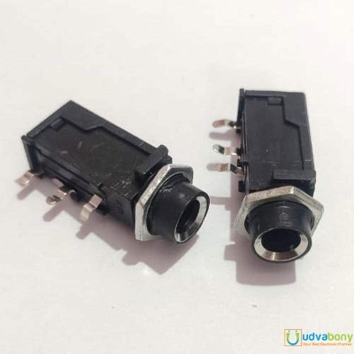 Picture of Audio Mic Socket 6.35mm 1/4″ Connector Microphone Socket Mono Stereo Headphone Socket-10pcs