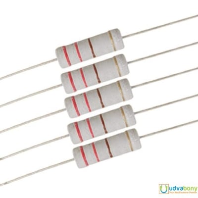 Picture of 25Pcs- Resistor 56K Ohm 1W 5% Metal Oxide Film Resistor High Quality