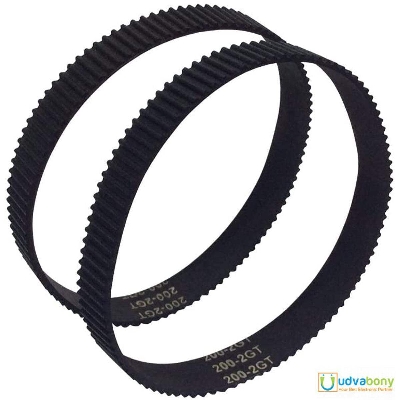 Picture of 200mm GT2 Timing Belt 200mm Width 6mm Endless Closed Loop Rubber Belt 100 Teeth For 3D Printer CNC Machine Parts 200-2GT-6