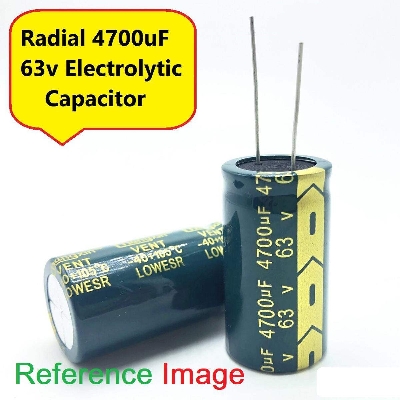 Picture of Electrolytic Capacitor 4700uF 63V Radial Polarized Aluminum Electrolytic Capacitor