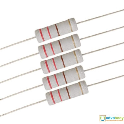 Picture of 25Pcs- Resistor 390 Ohm 1W 5% Metal Oxide Film Resistor High Quality