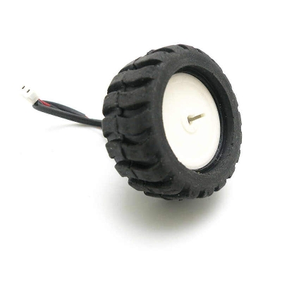 Picture of 44mm N20 Motor Robotic Wheels MiniQ 3PI 44mm D-Axis Shaft N20 Car Wheel & Rubber Tire 44x18mm N20 Electric Mini Micro DC Geared Motors 3V 6V 12V Low Speed SDT 3PI miniQ Car Wheel Tyre For N20 Gear Motor Wheel And Tyre