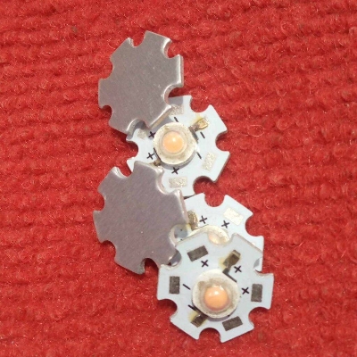 Picture of 10Pcs - 20mm White PCB WARM WHITE 3 Watt 3.7V Ultra Bright Warm White Color 3W LED