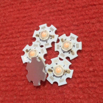 Picture of 10Pcs - 20mm White PCB WARM WHITE 3 Watt 3.7V Ultra Bright Warm White Color 3W LED