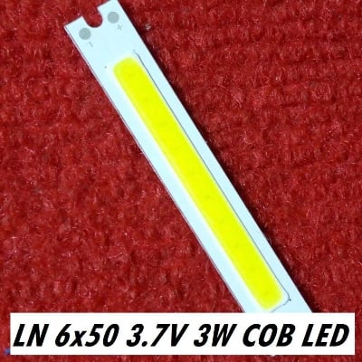 Picture of LN6510 WHITE Color 3W Mini COB LED DC 3V 3.7V White LED SMD Strip COB Bead Chip For Bulb Light Lamp Car Light Source 3 Watt DIY LED Light Bulbs