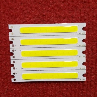 Picture of LN6510 WHITE Color 3W Mini COB LED DC 3V 3.7V White LED SMD Strip COB Bead Chip For Bulb Light Lamp Car Light Source 3 Watt DIY LED Light Bulbs