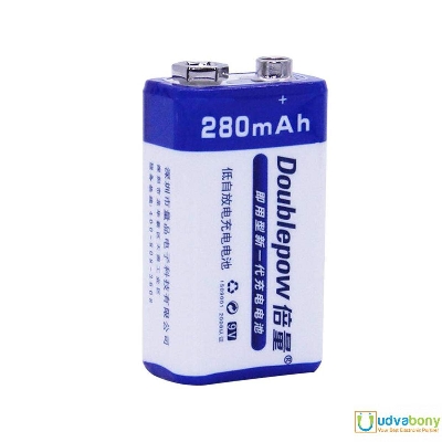 Picture of Doubl-ePow 9V Rechargeable Battery 9V Battery 280mAh Large Capacity 6F22 Ni-MH Battery For Multimeter Charging Battery DIY