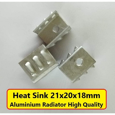Picture of 5Pcs Heat Sink 21x20x18mm Aluminium Radiator For Transistor IGBT MOSFET Triode SCR IC